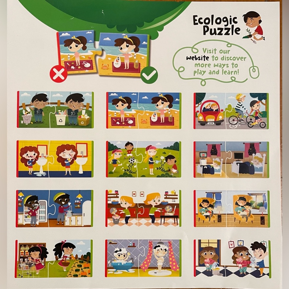 Adventerra Games Ecological Puzzle 24 Pieces Ages 2+. No Obvious Signs Of Use